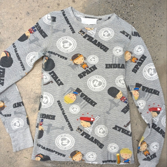 Harajuku Y2K Thermal Travel Dolls Top - Picture 1 of 9